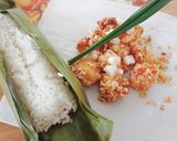 Foto langkah ke 6 dari resep Panko prawn almond with pandan rice.