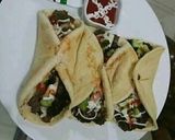 A picture of step 7 of Beef shwarma.