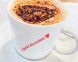 A picture of step 5 of Hot chocolate drink 🥰😋🍻.