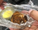A picture of step 4 of Barfele Laddoo.