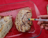 Foto del paso 4 de la receta: Pierna de cerdo a la naranja con aderezo de champiñón con piña