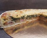 Une image de l'étape 6 de Quiche lardons épinards et oignons.