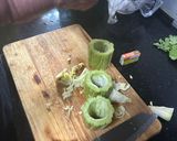 A picture of step 1 of Bitter Gourd (melon) Stuffed with Mince  Pork - Thai NO chillies :).