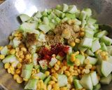 A picture of step 3 of Ridge gourd sabji.