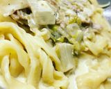 Une image de l'étape 1 de Tagliatelles à la crème et endives.