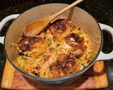 A picture of step 6 of Arroz Con Pollo - Rice w/ Chicken.