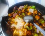 A picture of step 5 of Chilli Paneer.