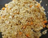 A picture of step 6 of Chicken Fried Rice.