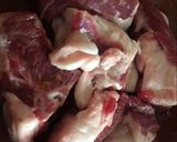 A picture of step 1 of Goat Meat Tagine.