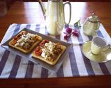 Foto del paso 4 de la receta: Pan frito templado con escalivada y queso griego con aceite Vida