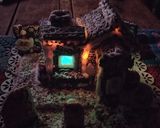 Foto del paso 13 de la receta: Mi casita de jengibre, chocolate y glasé!!🏠🎄🎄🎇