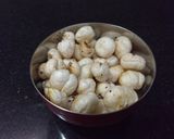 A picture of step 1 of Makhana Shots with Yakult.