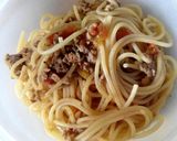 Foto langkah ke 5 dari resep Spaghetti 2 in 1 (spaghetti bolognise & panggang) .