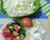 Foto langkah ke 1 dari resep Tumis sawi putih +telur.