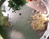 A picture of step 1 of Garlic wheat flour chapati.