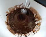 A picture of step 2 of Steamed Dark Chocolate Cake.