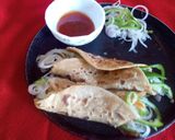 A picture of step 12 of Chur chur paneer roll.