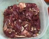 Hình bước làm 1 của món Mì xào bò