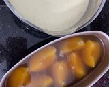Hình bước làm 3 của món Panna cotta thạch trà đào 🍑
