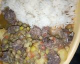 A picture of step 5 of Coconut pigeonpeas.