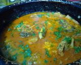 A picture of step 7 of Fish Curry.