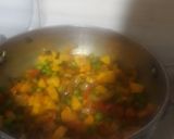 A picture of step 3 of Green onion sabzi.