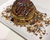 A picture of step 2 of Frozen eggless banana wheat pancakes.