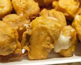 A picture of step 3 of Paneer  (cheese) pakory.