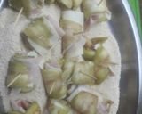 Foto del paso 2 de la receta: Rollitos de berenjena con jamón y queso