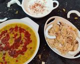 A picture of step 10 of Dal palak.