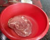 A picture of step 1 of Bacon and egg deluxe sandwich.