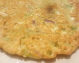 A picture of step 3 of Besan cheela.