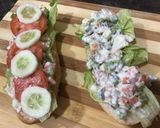 A picture of step 3 of Russian Salad Sandwich.