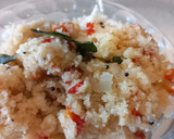 A picture of step 7 of Rava upma.