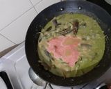 A picture of step 6 of Badnekayi gojju/Brinjal curry.