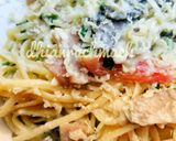 Foto langkah ke 11 dari resep Fettuccinie carbonara with telur ayam kate.
