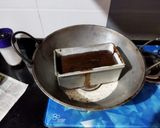 A picture of step 10 of Galaxy Cake.