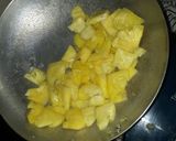 Hình bước làm 3 của món Khoai Tây kho với Chả Chén (Chay)