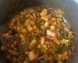 A picture of step 2 of Schezwan Frankie.