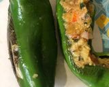 A picture of step 4 of Stuffed Chilli.
