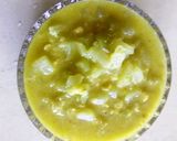 A picture of step 8 of Chow chow koottu.
