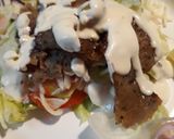 A picture of step 5 of Lazy Sunday Afternoon Gyro Salad.