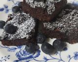 Pas rețetă Brownie vegană de quinoa și afine! 6 fotografie