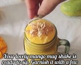 A picture of step 2 of Mango Milkshake Recipe | Thick Mug Shake With Ice Cream.