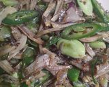 Foto langkah ke 3 dari resep Teri cabe ijo pete simple.