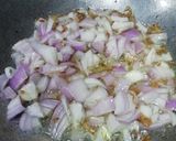 A picture of step 2 of Kadhi chawal.