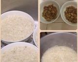 Foto langkah ke 4 dari resep Nasi Tim Ayam Jamur.
