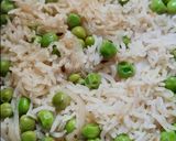 A picture of step 5 of Matar Pulao.