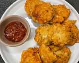 A picture of step 4 of Oatmeal chicken nuggets.