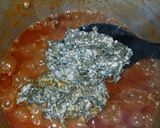 A picture of step 3 of Tuwon shinkafa and miyan yakuwa.